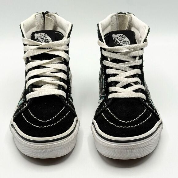 Vans SK8-HI Back Zip Suede Dinosaur print Sneakers - Kids US 1 - Picture 2 of 10